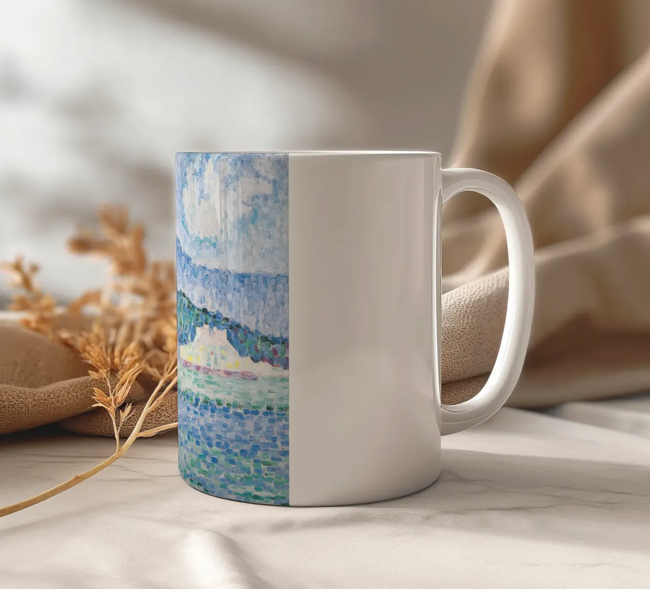Paul Signac - Antibes, temporale tazza in ceramica da Timeless Artworks