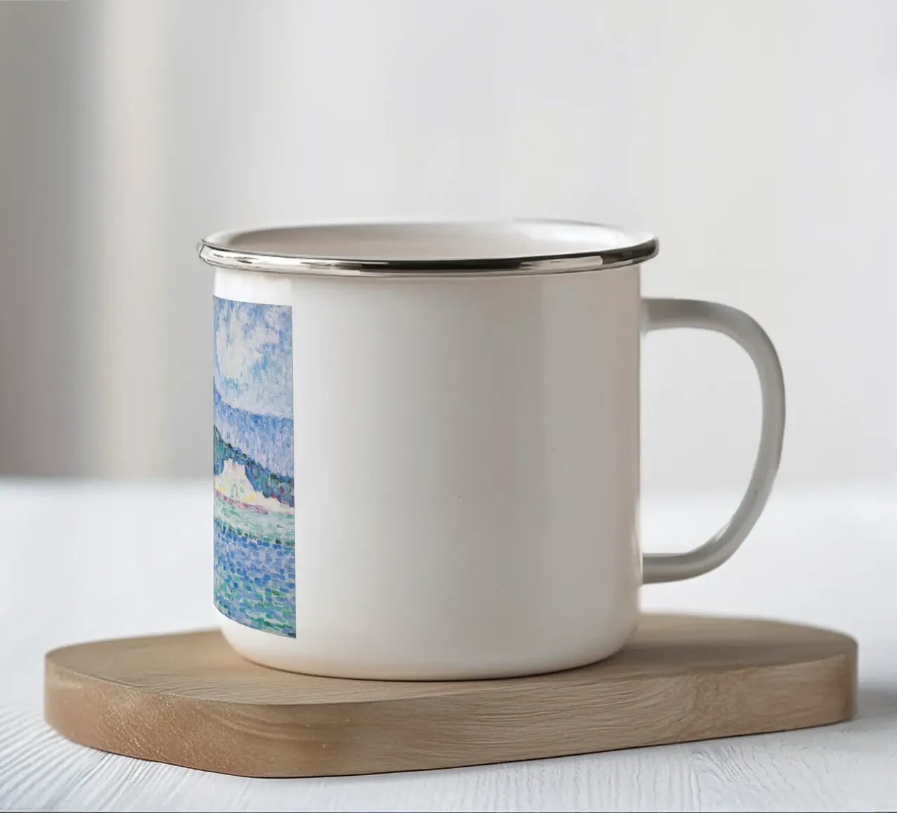 Paul Signac - Antibes, temporale tazza in smalto da Timeless Artworks