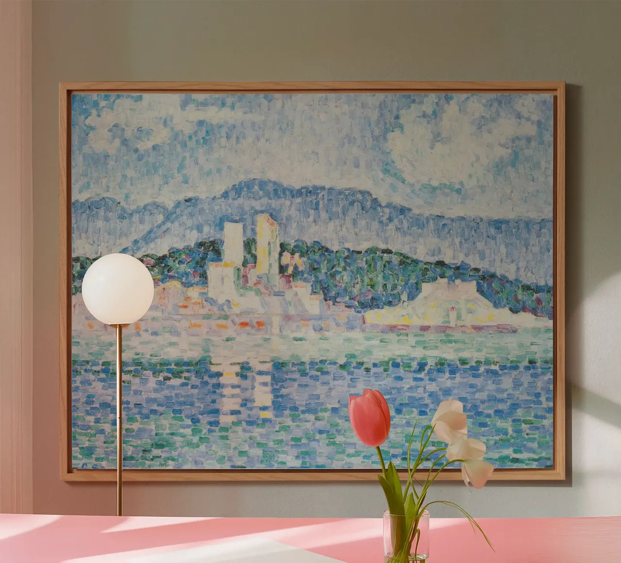 Paul Signac - Antibes, temporale alluminio dibond da Timeless Artworks