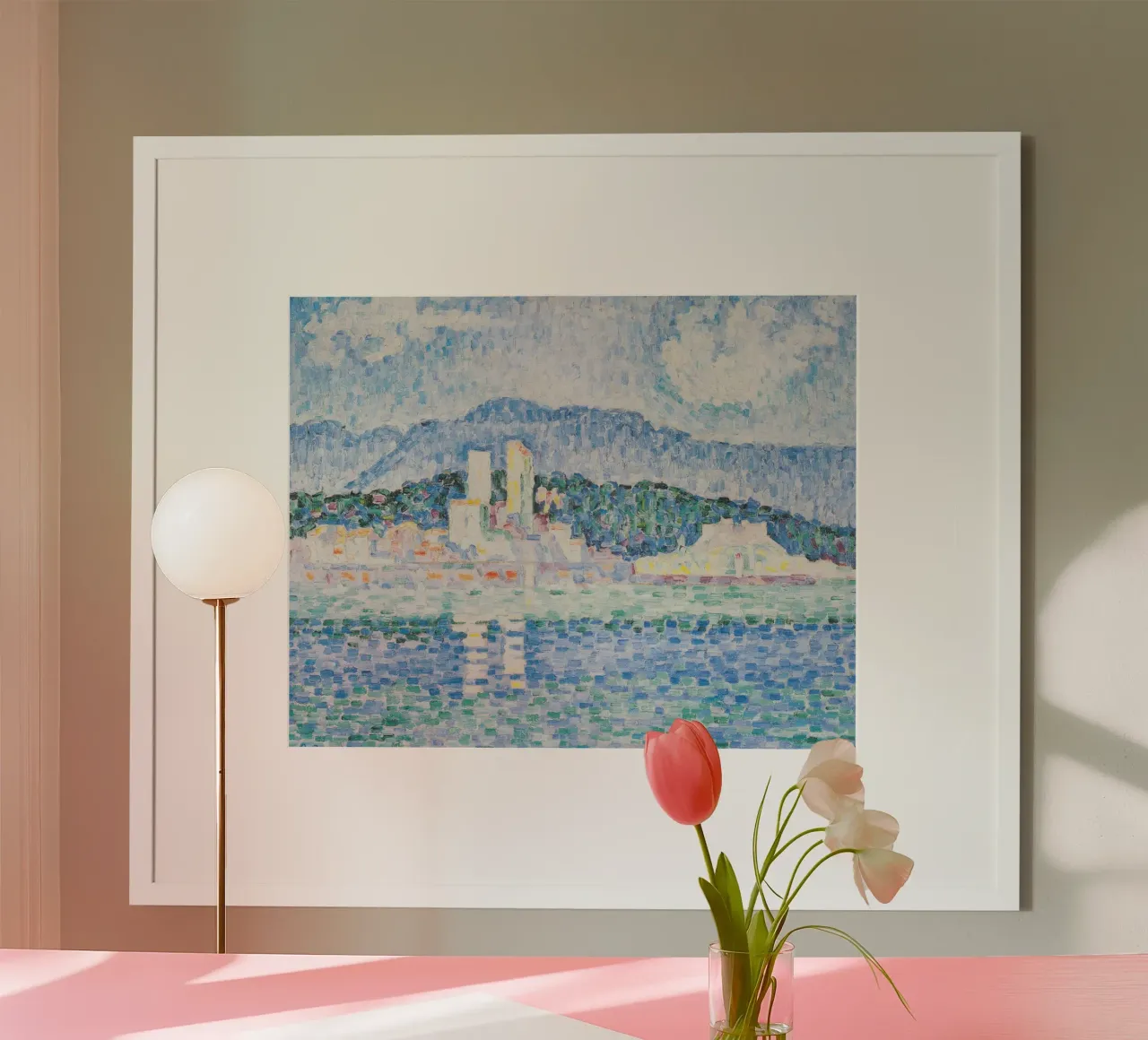 Paul Signac - Antibes, temporale carta hahnemühle da Timeless Artworks