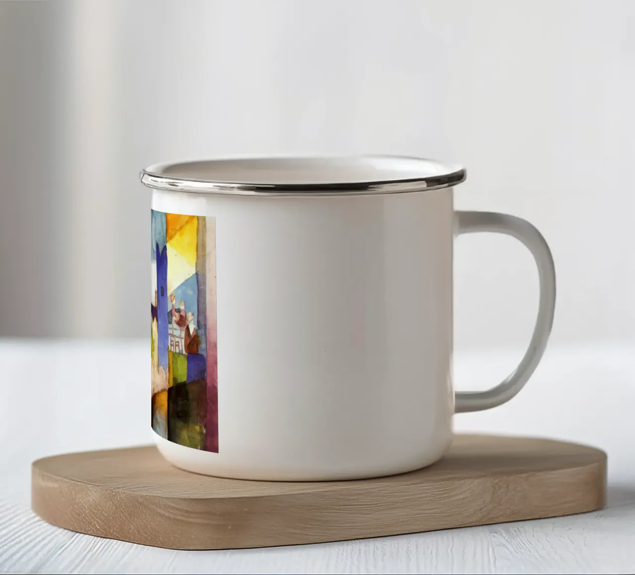 Agosto Macke - Kairouan tazza in smalto da Timeless Artworks