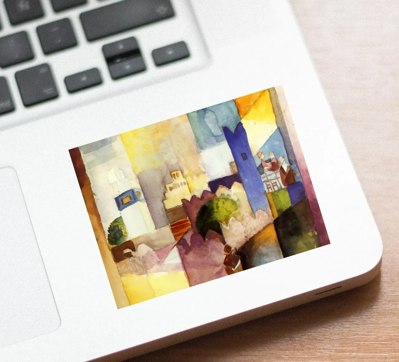 August Macke - Kairouan sticker by Timeless Artworks