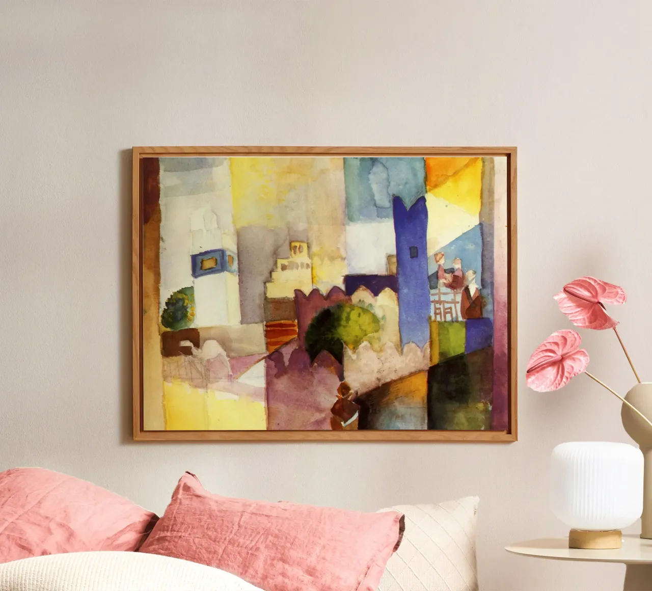 August Macke - Kairouan alu-dibond by Timeless Artworks
