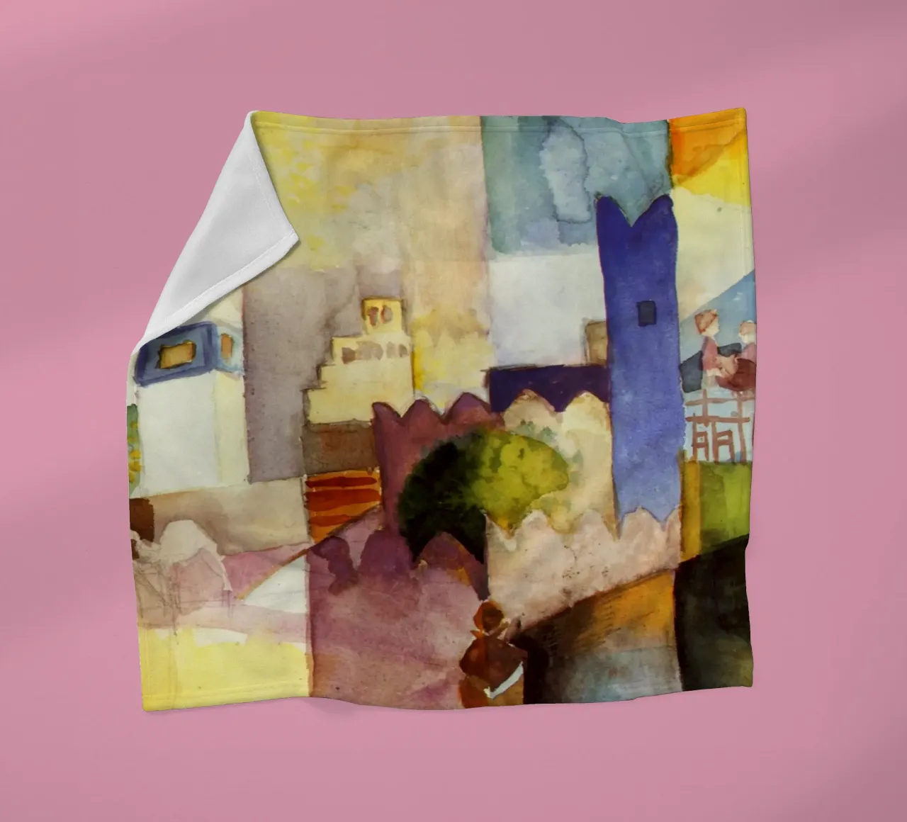 Agosto Macke - Kairouan coperta in pile da Timeless Artworks
