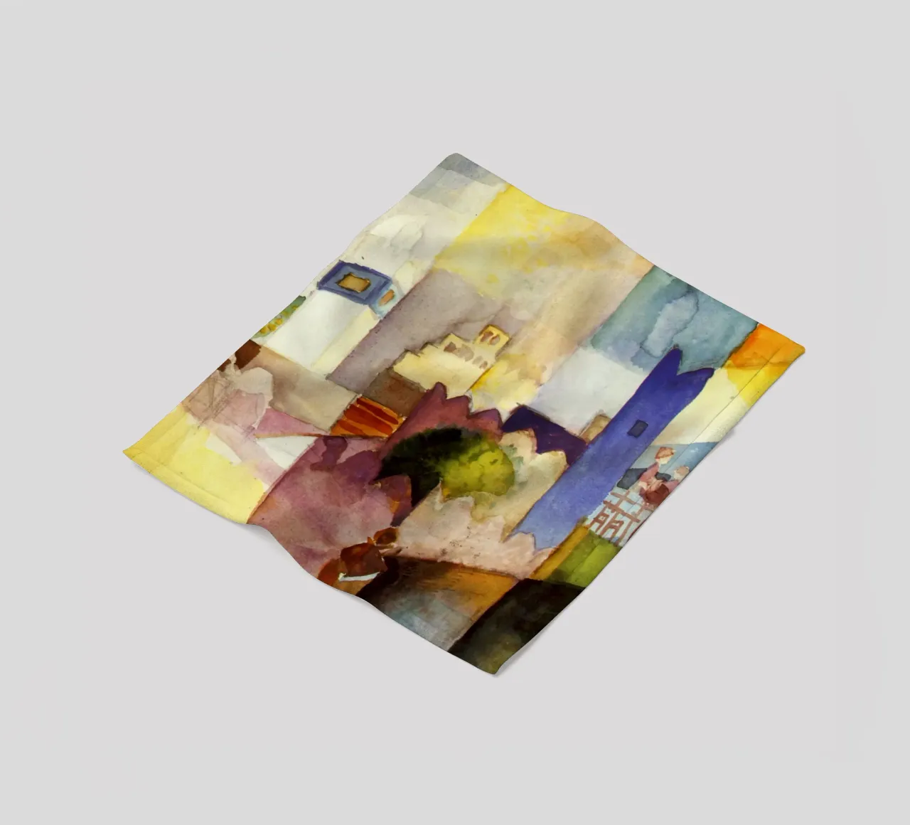 Agosto Macke - Kairouan coperta in pile da Timeless Artworks