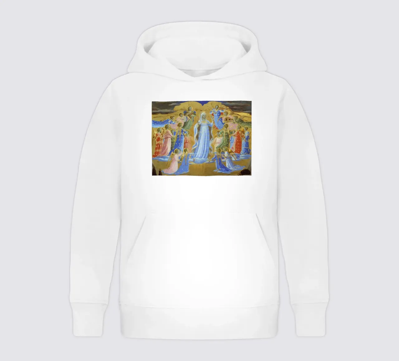 Fra Angelico (Guido di Pietro) The Dormition and Assumption felpa bambino con cappuccio da Timeless Artworks