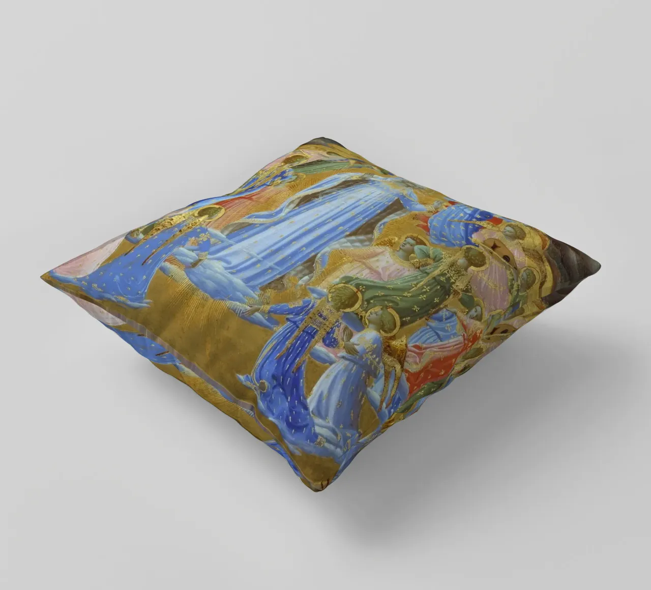 Fra Angelico (Guido di Pietro) The Dormition and Assumption cuscino da Timeless Artworks