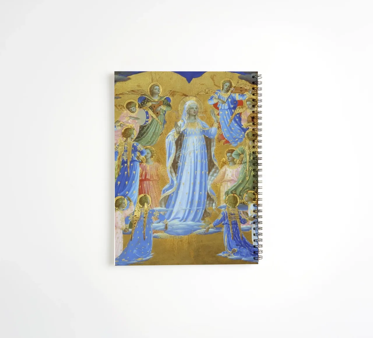 Fra Angelico (Guido di Pietro) The Dormition and Assumption spiral notebook by Timeless Artworks