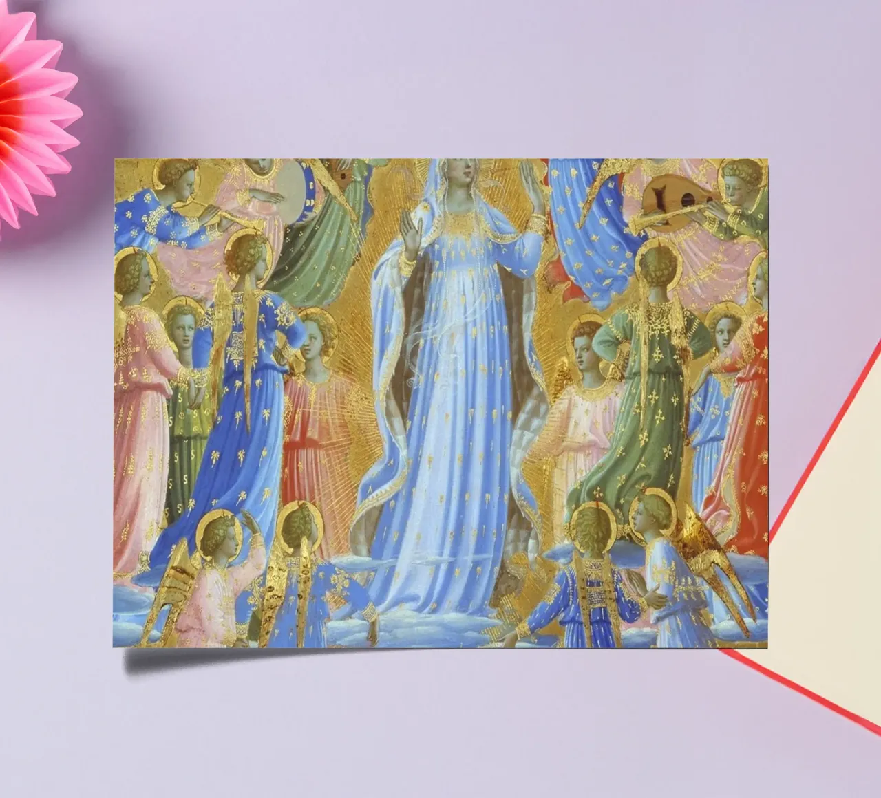 Fra Angelico (Guido di Pietro) The Dormition and Assumption sticker sheet by Timeless Artworks