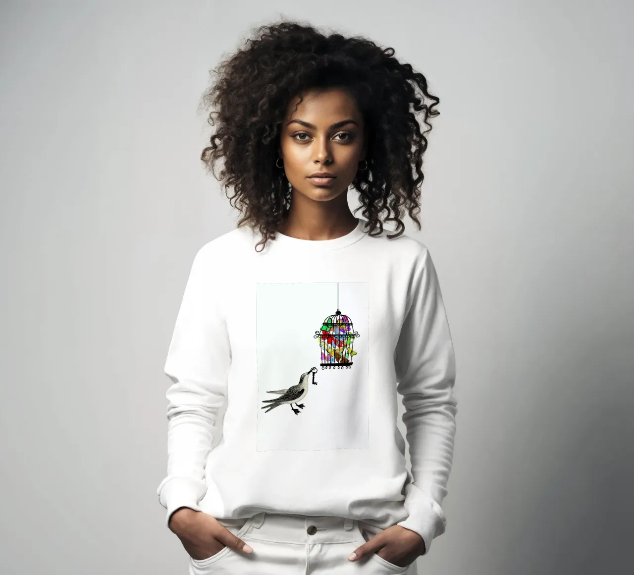 The bird has the key sweat de Rococco LA