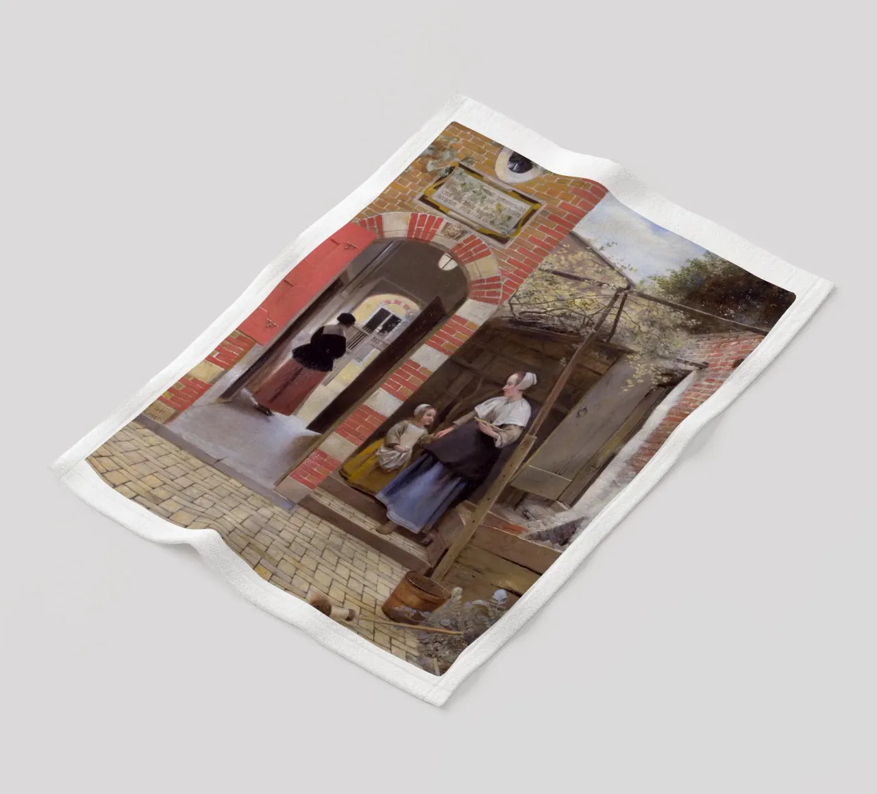 Pieter de Hooch - Il cortile di una casa a Delft coperta in pile da William Store