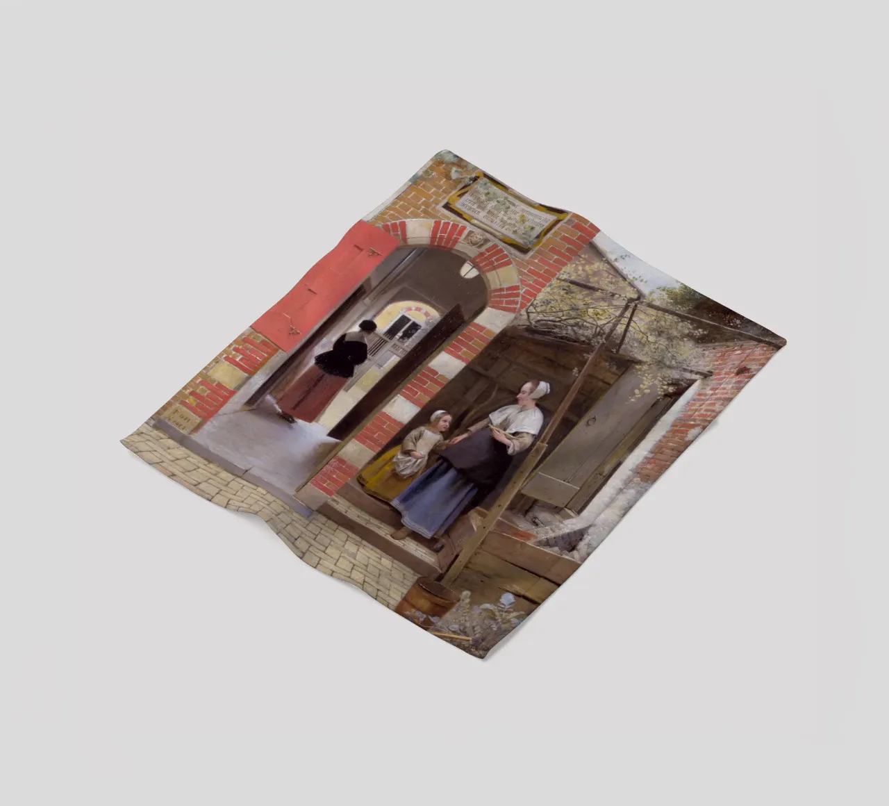 Pieter de Hooch - Il cortile di una casa a Delft coperta in pile da William Store