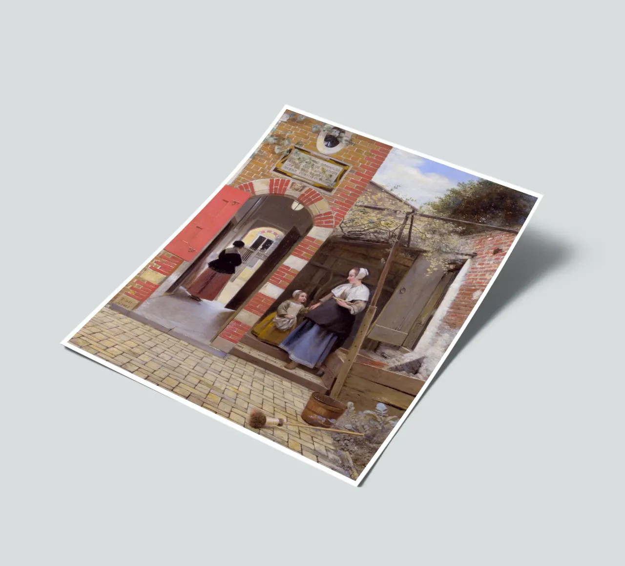 Pieter de Hooch - The Courtyard of a House in Delft sticker sheet by William Store