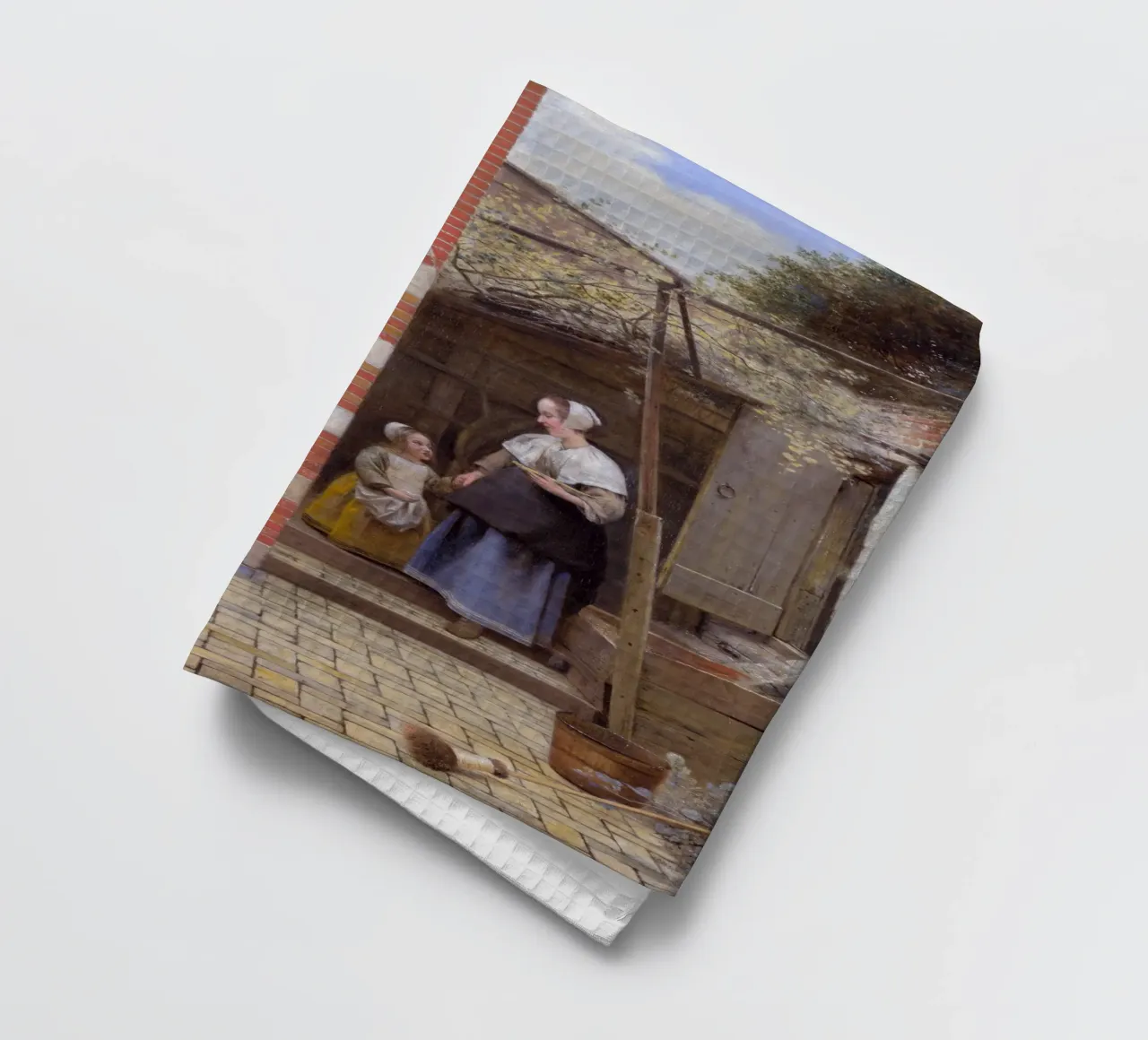 Pieter de Hooch - Il cortile di una casa a Delft canovaccio da cucina da William Store