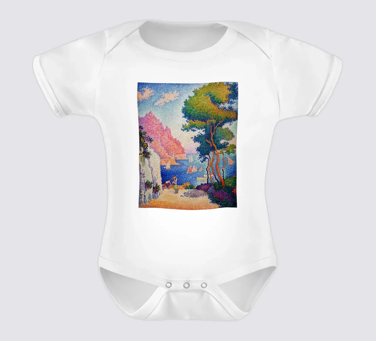 Paul Signac - Leiter von Noli Kurzarm Babybody von Timeless Artworks