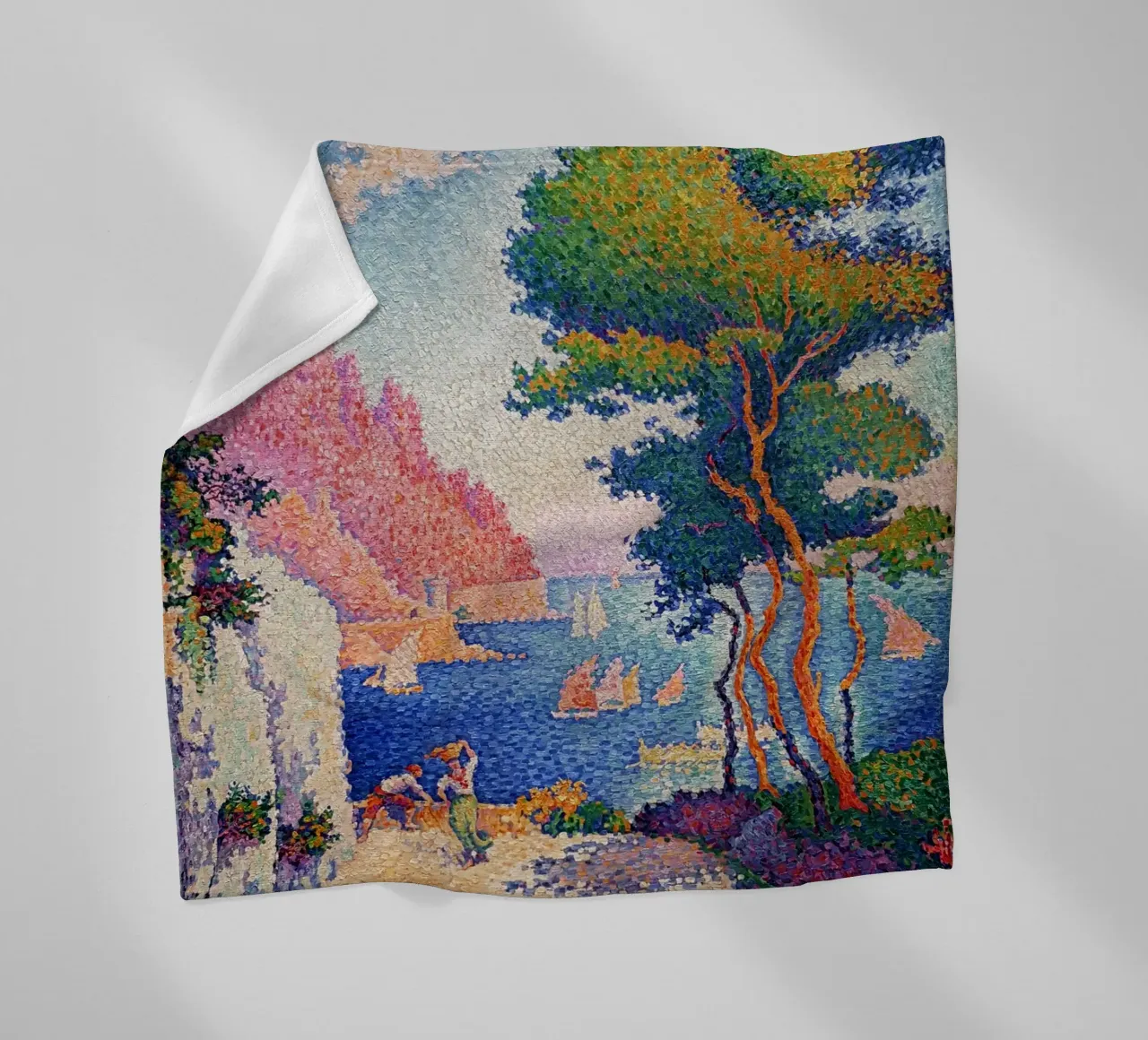 Paul Signac - Capo di Noli coperta in pile da Timeless Artworks