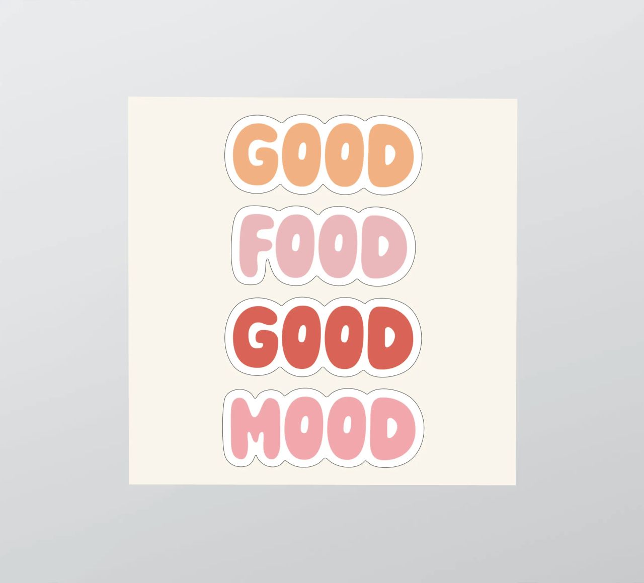 Good Food Good Mood sticker by pv art