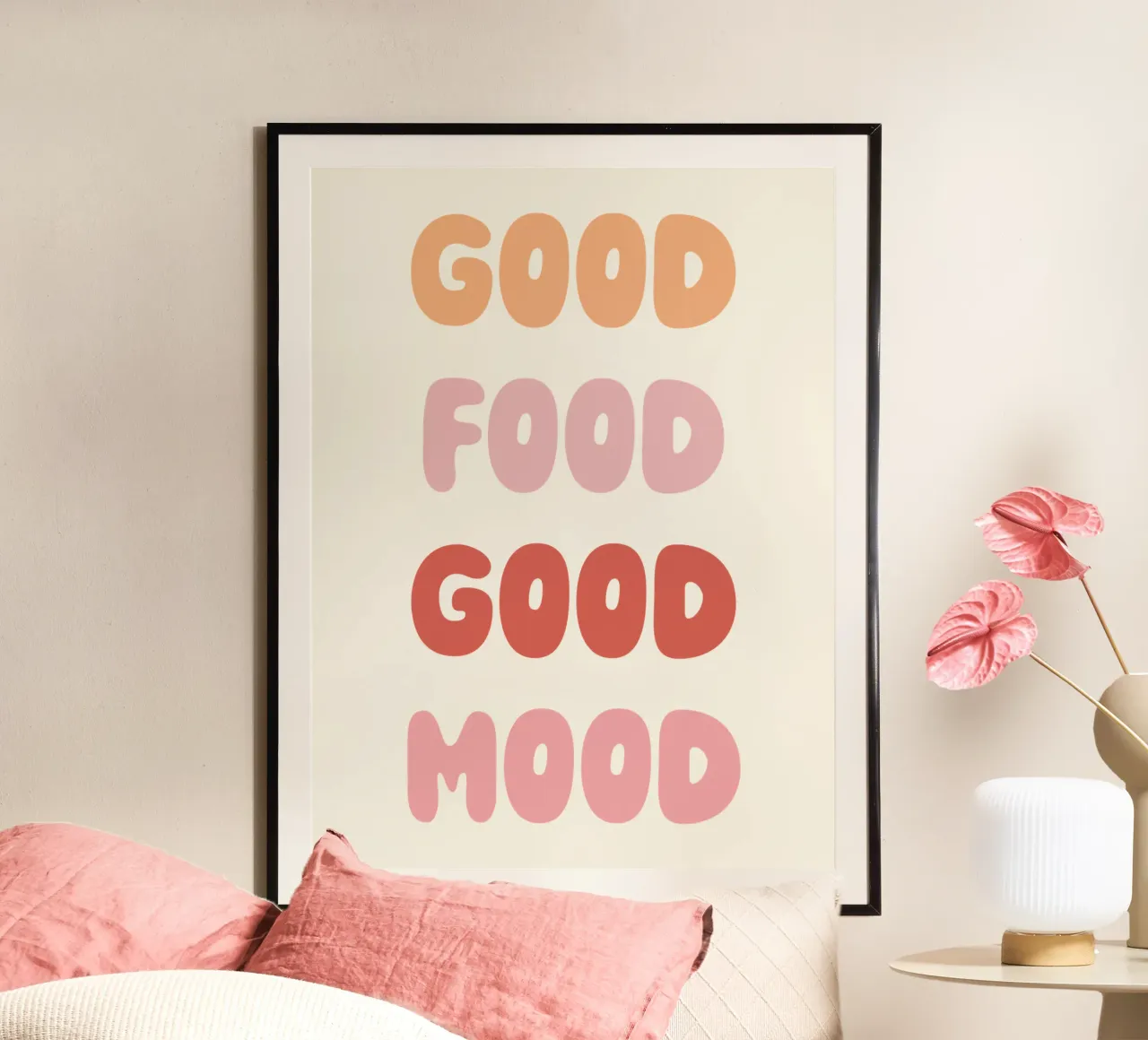 Good Food Good Mood poster de we line studio - art