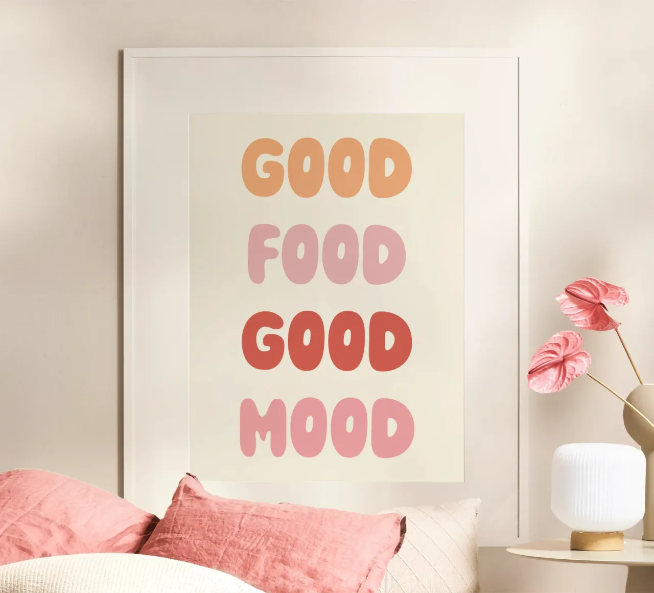 Good Food Good Mood poster de we line studio - art