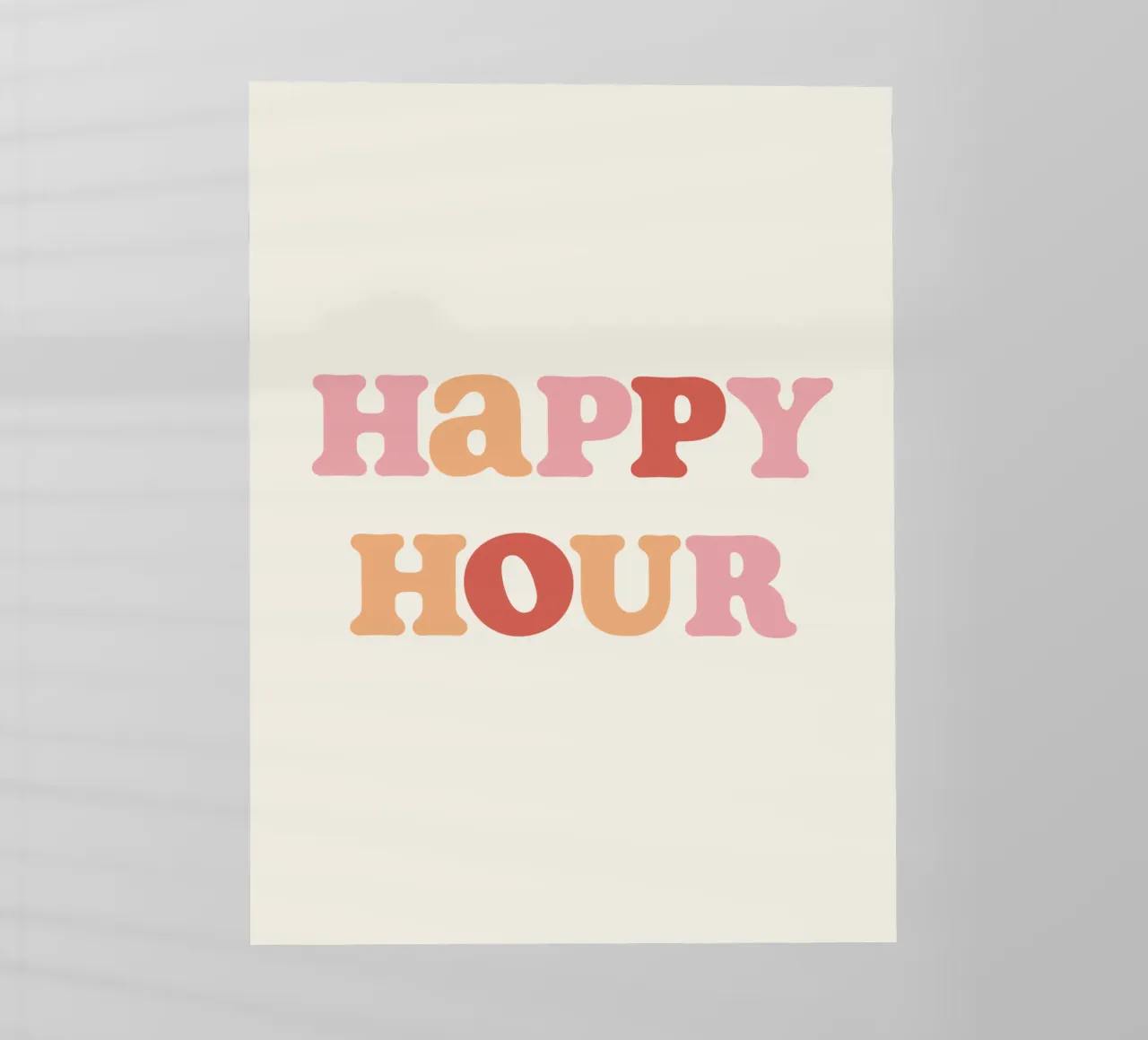 Happy hour pellicola backlit da we line studio - art