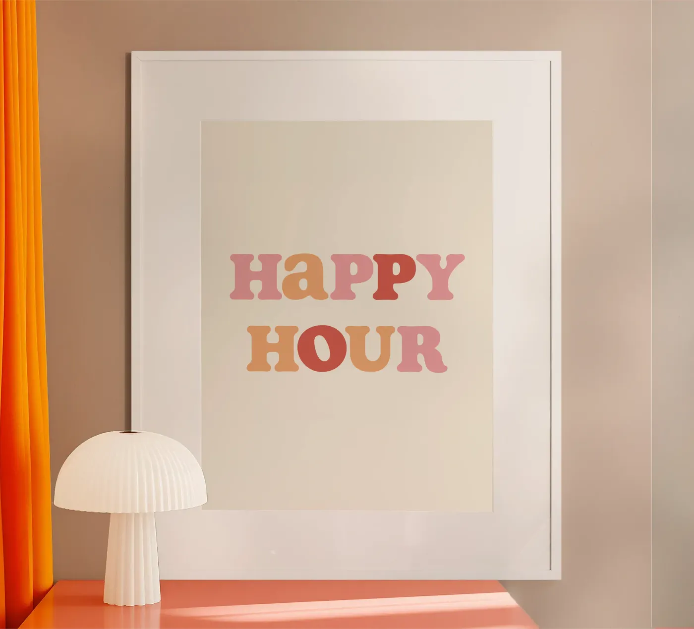 Happy hour poster da we line studio - art