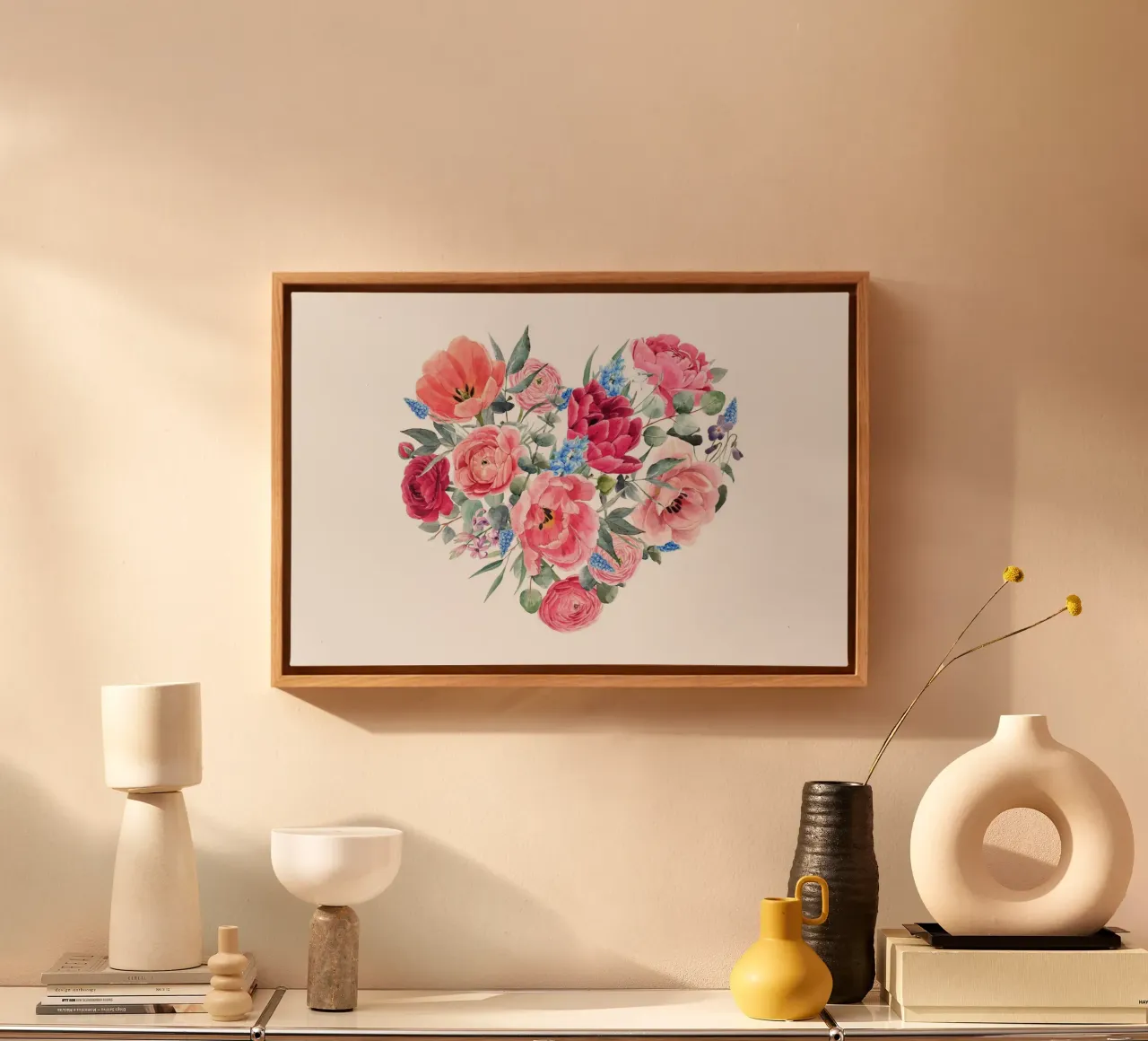 Splendore floreale tela con Cornice a cassetta da KidzStudio