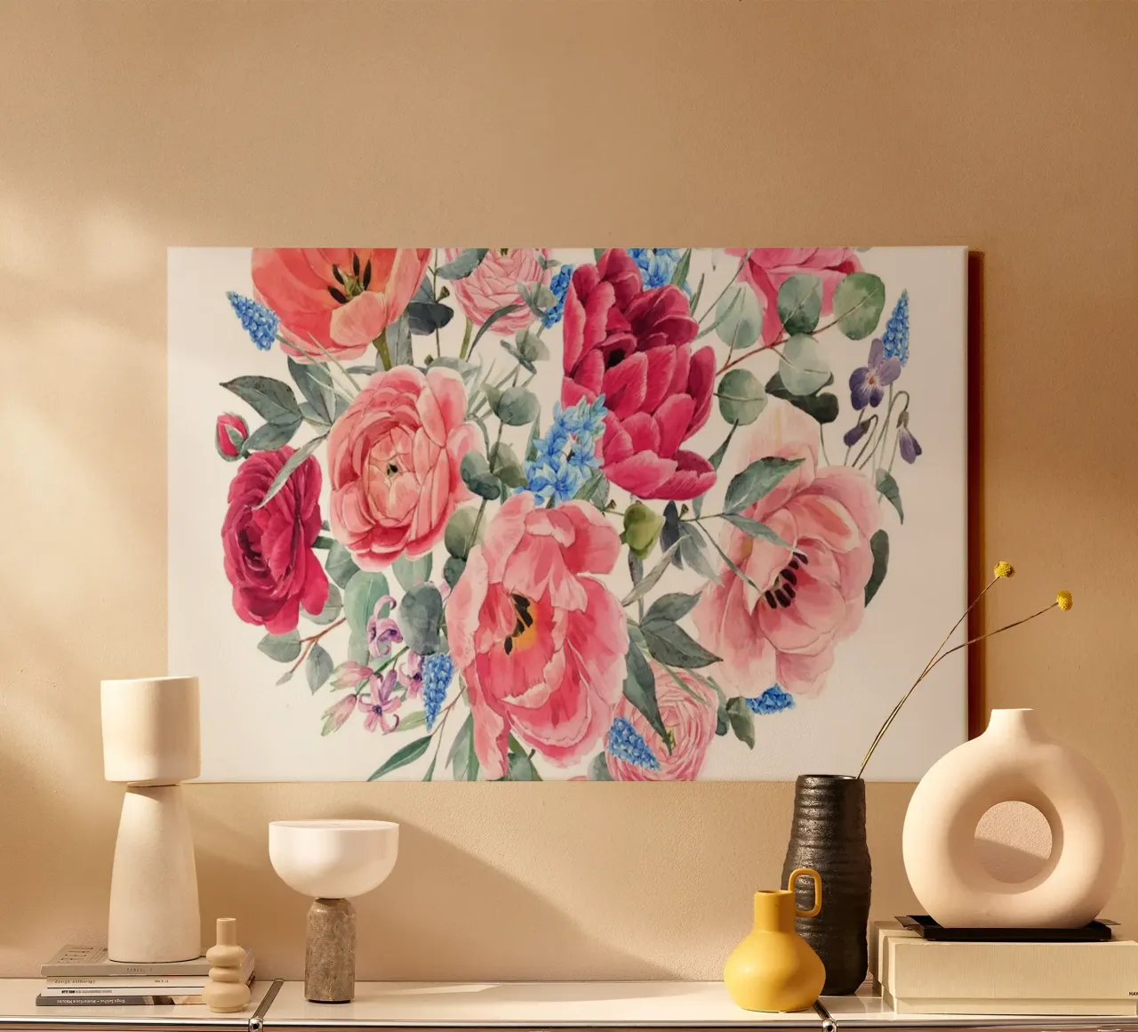 Splendore floreale tela con Cornice a cassetta da KidzStudio