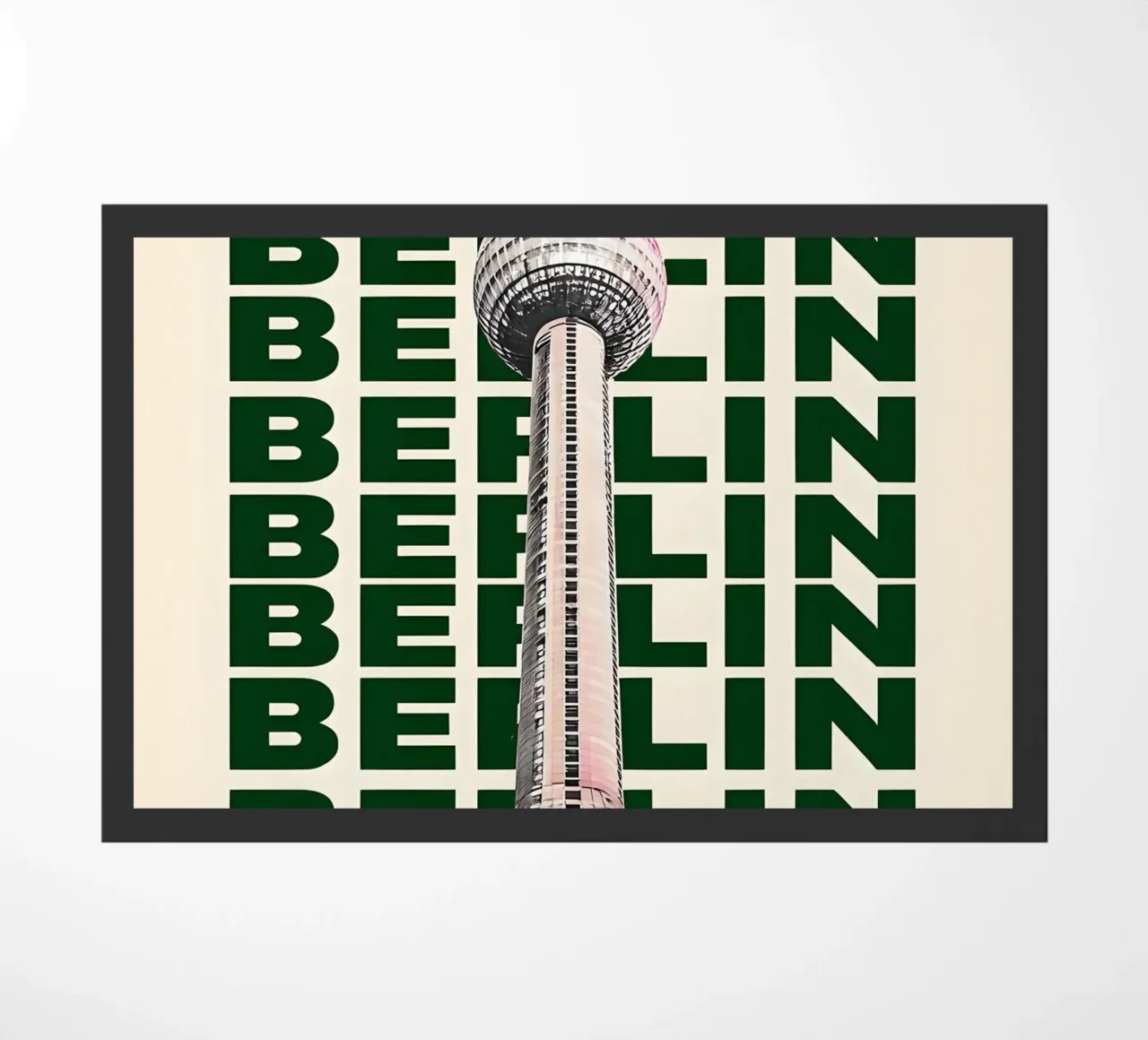 City of Berlin doormat by RETRO VINTAGE EDITION