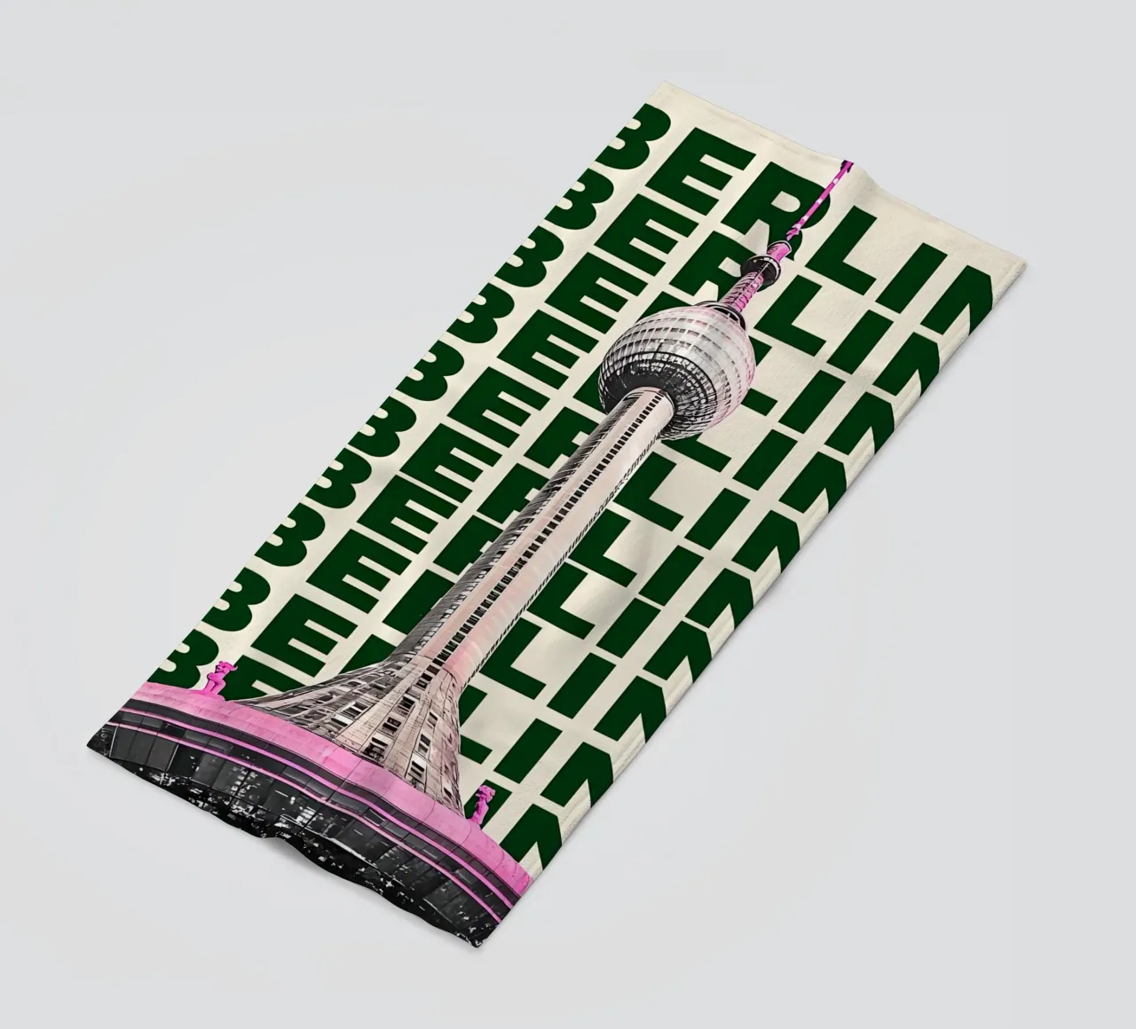 City of Berlin beach towel by RETRO VINTAGE EDITION
