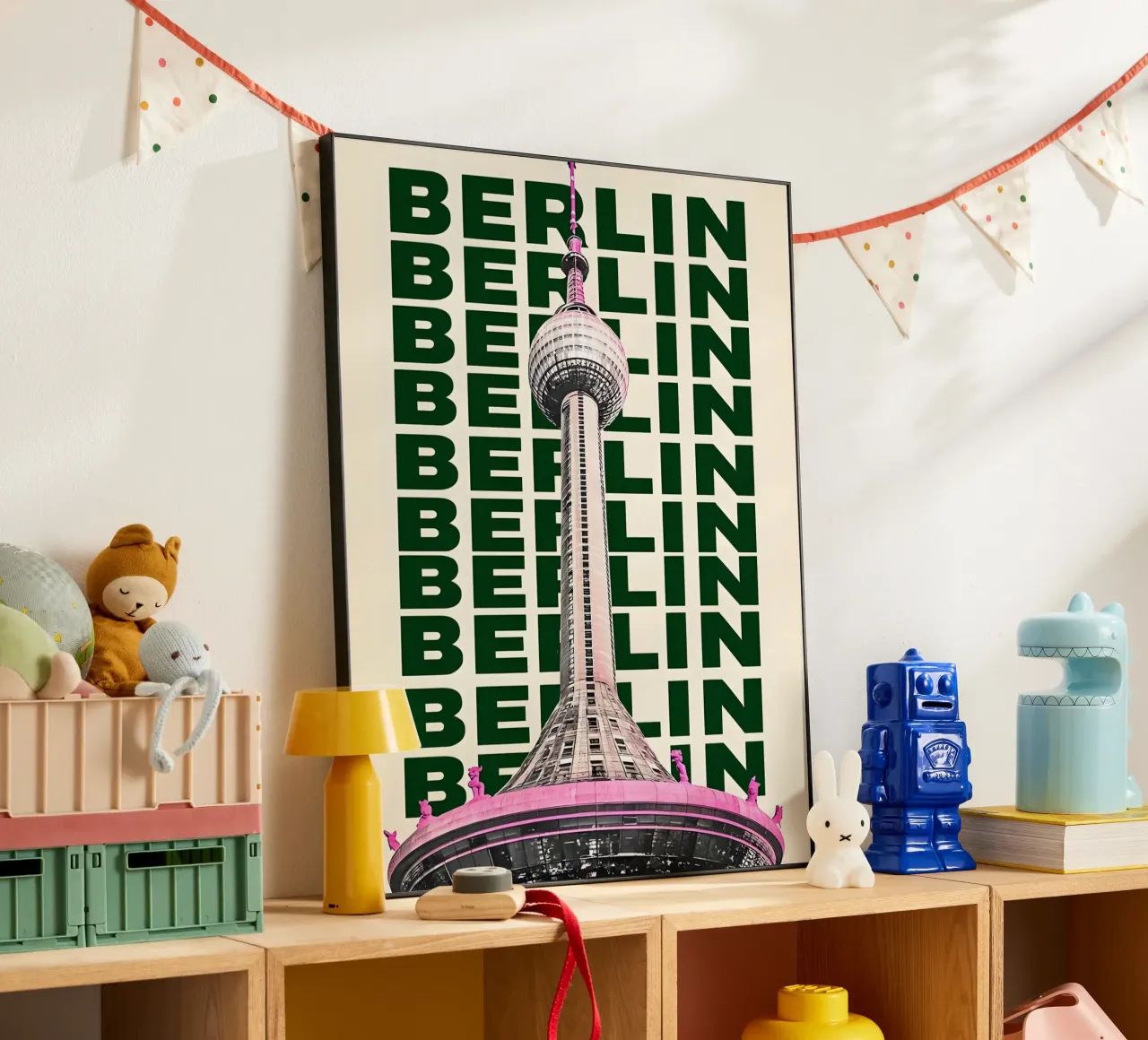 City of Berlin alu-dibond by RETRO VINTAGE EDITION