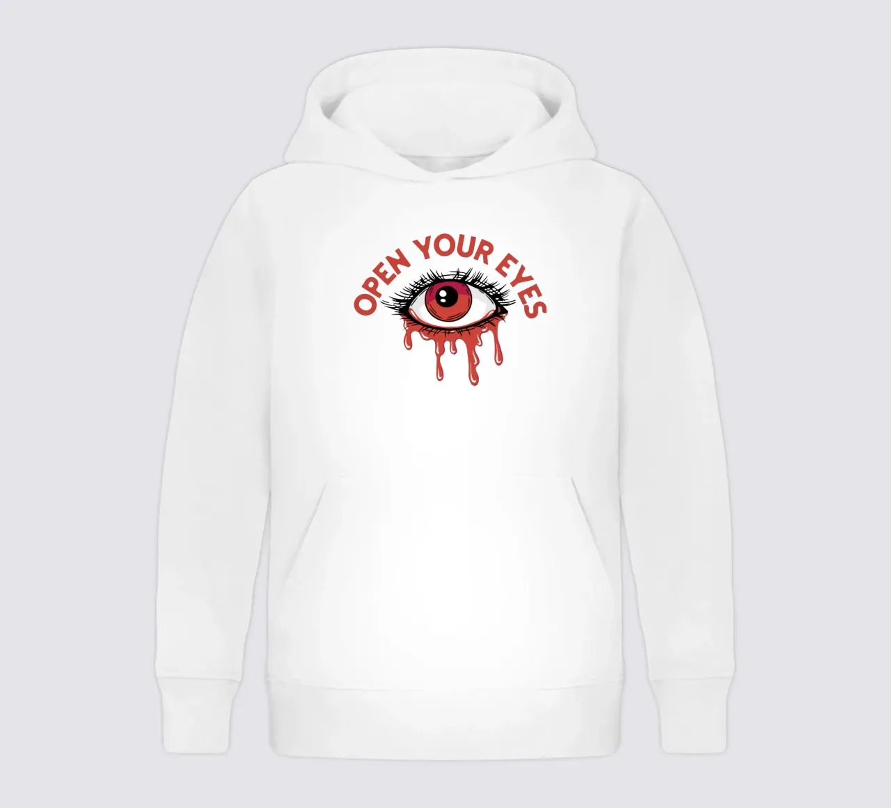 Open Your Eyes kids hoodie by Gunawan Rb