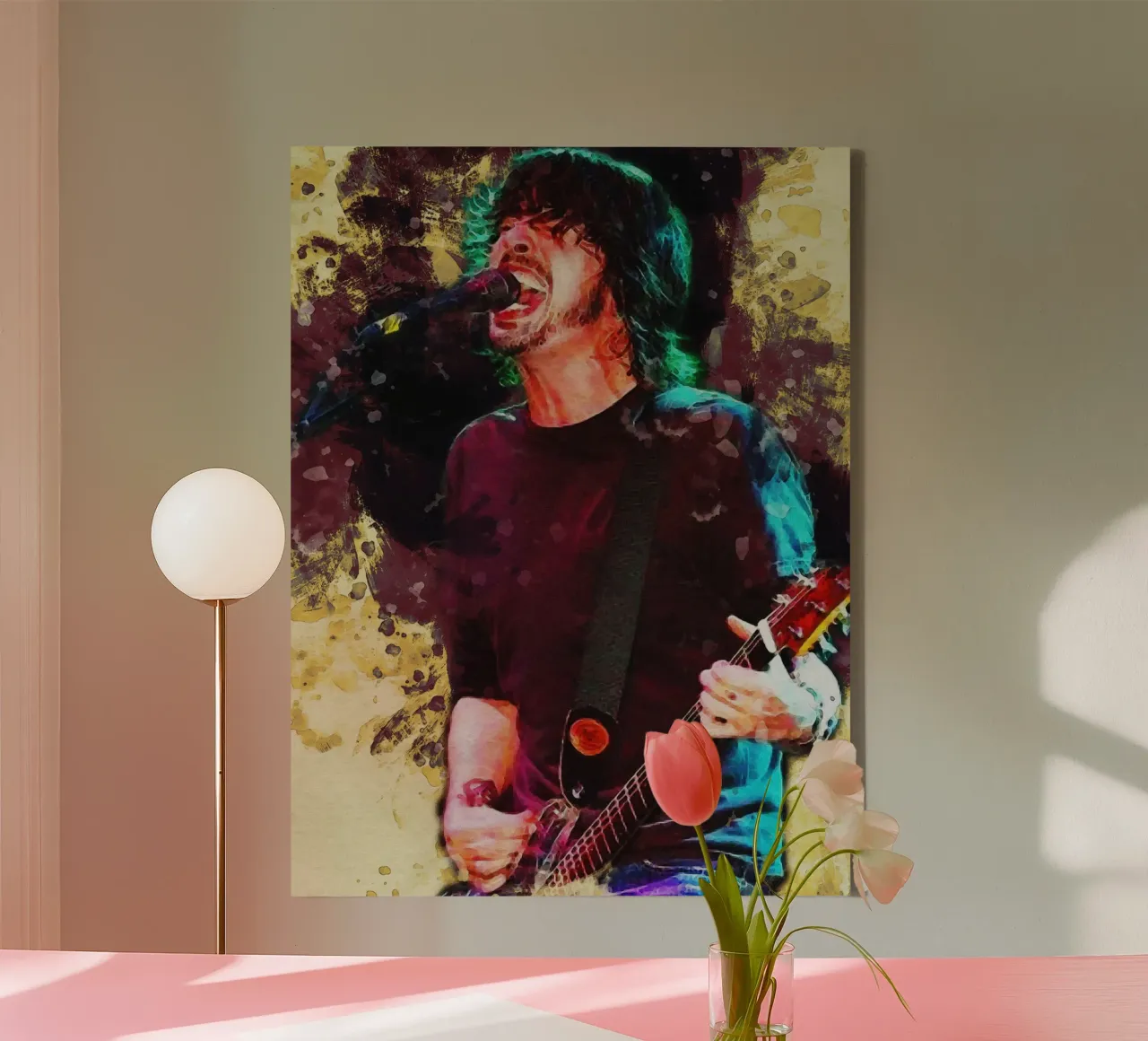 Smudge Dave Grohl canvas by Gunawan Rb