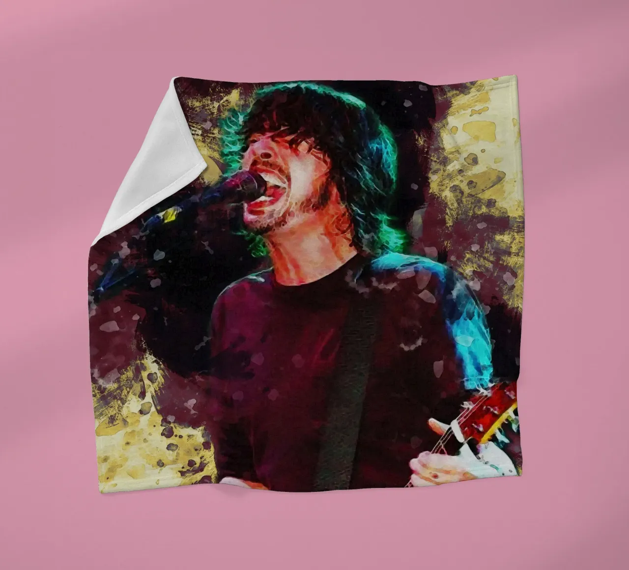 Sbaffo Dave Grohl coperta in pile da Gunawan Rb