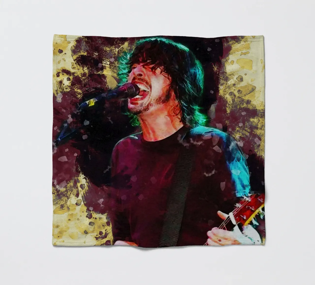 Sbaffo Dave Grohl coperta in pile da Gunawan Rb