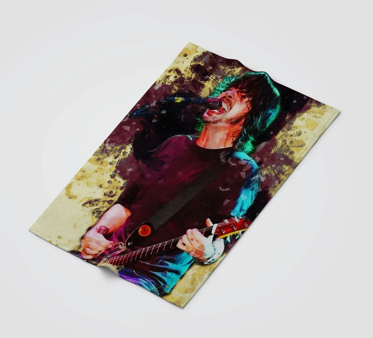 Sbaffo Dave Grohl coperta in pile da Gunawan Rb