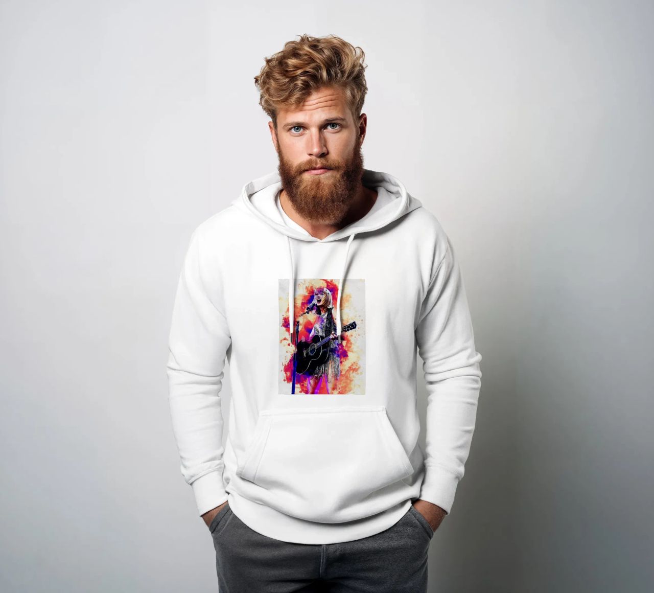 Sfumare Taylor Swift felpa con cappuccio da Gunawan Rb