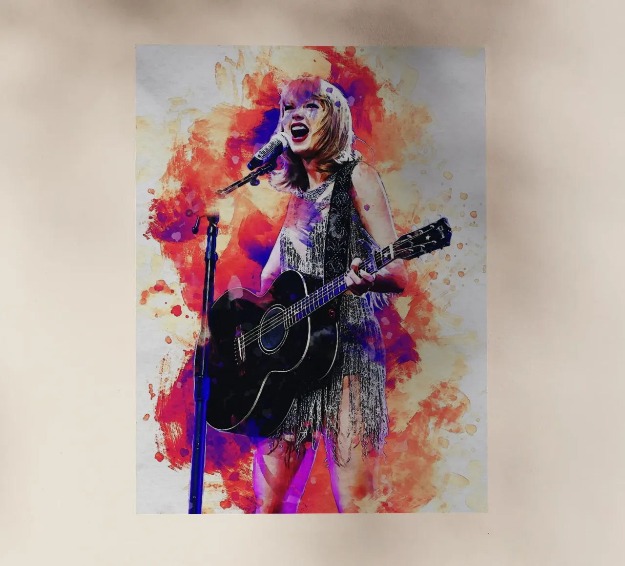 Smudge Taylor Swift Backlit Folie von Gunawan Rb