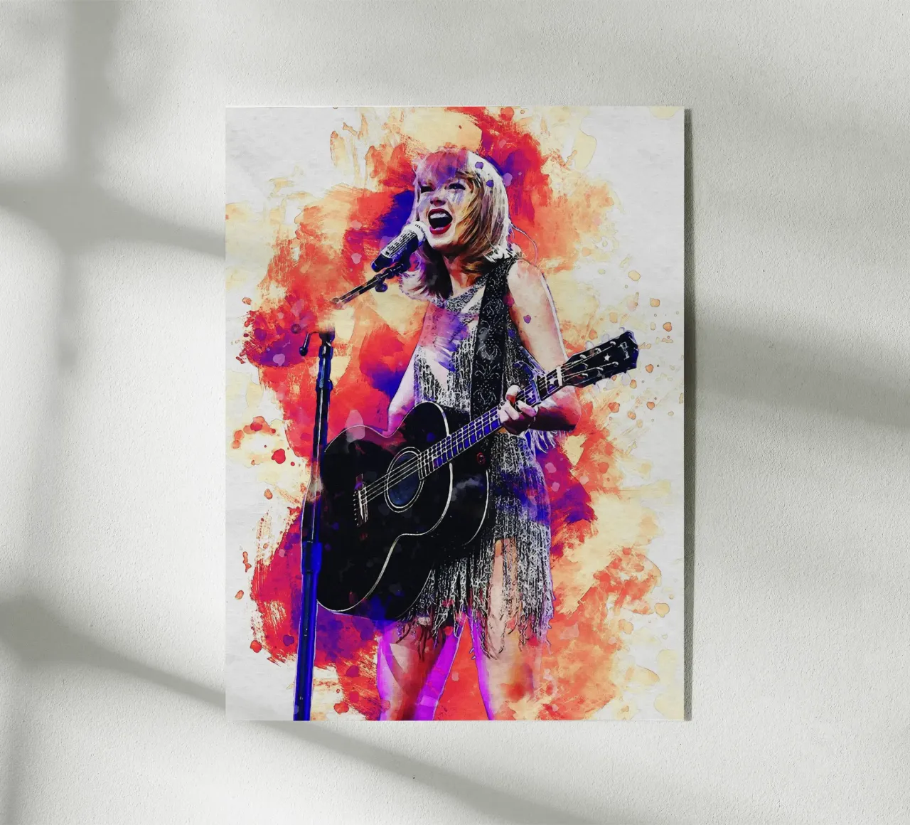Smudge Taylor Swift Acryl-Glas von Gunawan Rb