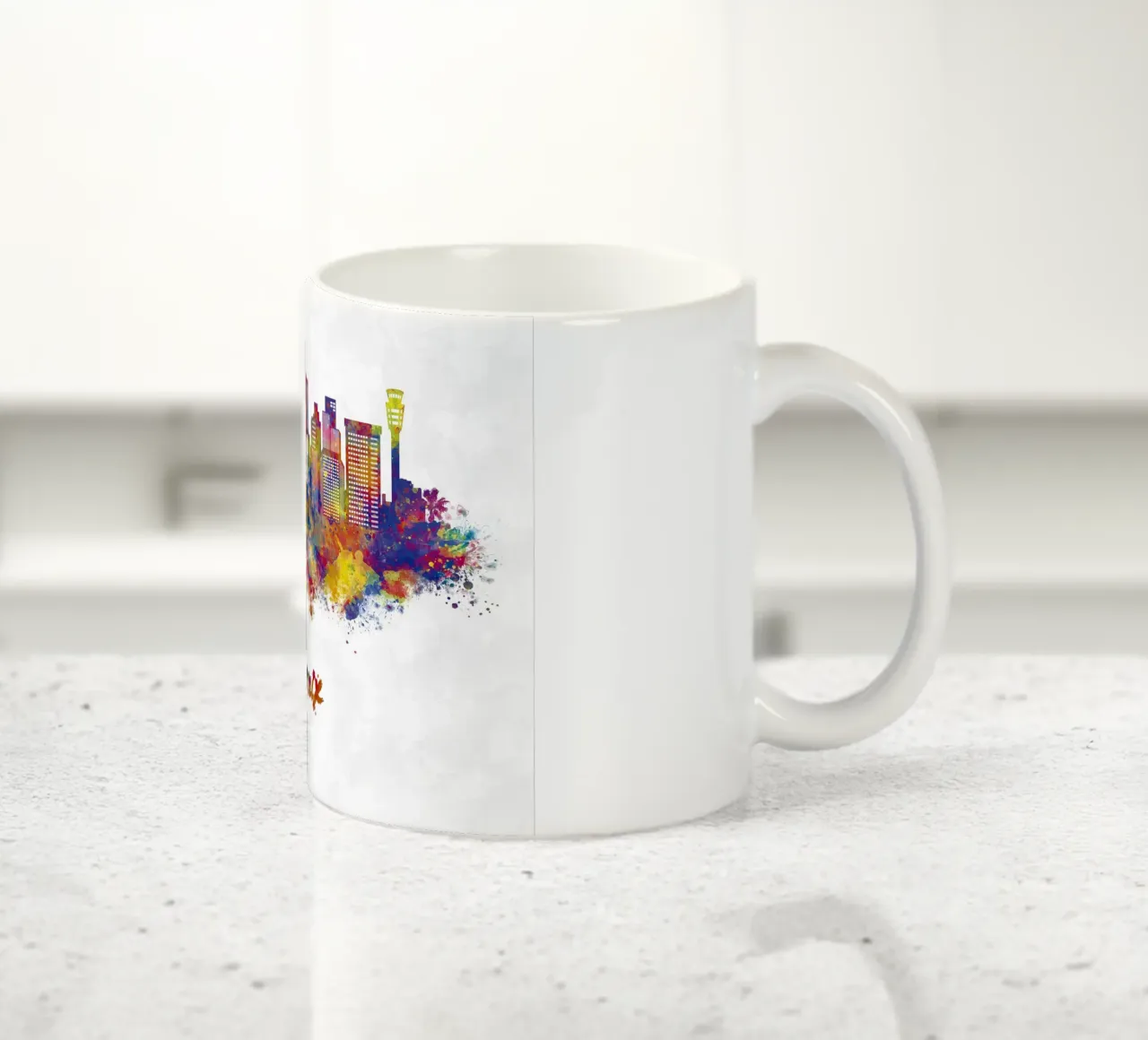 Lo skyline di Phoenix in acuarela tazza in ceramica da ARTVI-SHOP