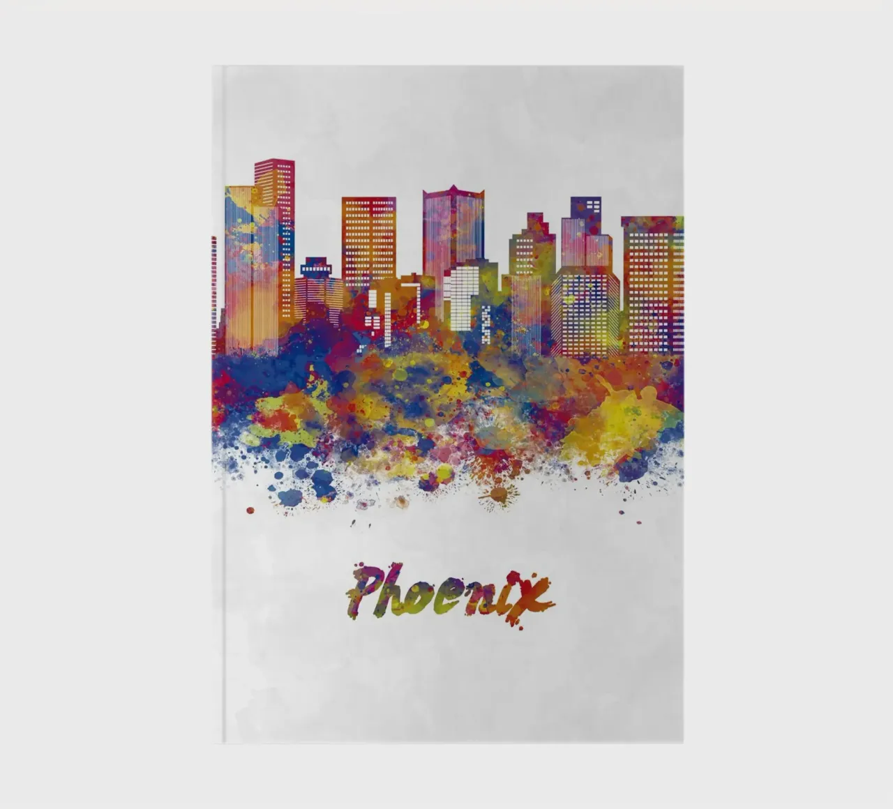 Phoenix skyline en acuarela notebook by 🎁 ARTVI-SHOP