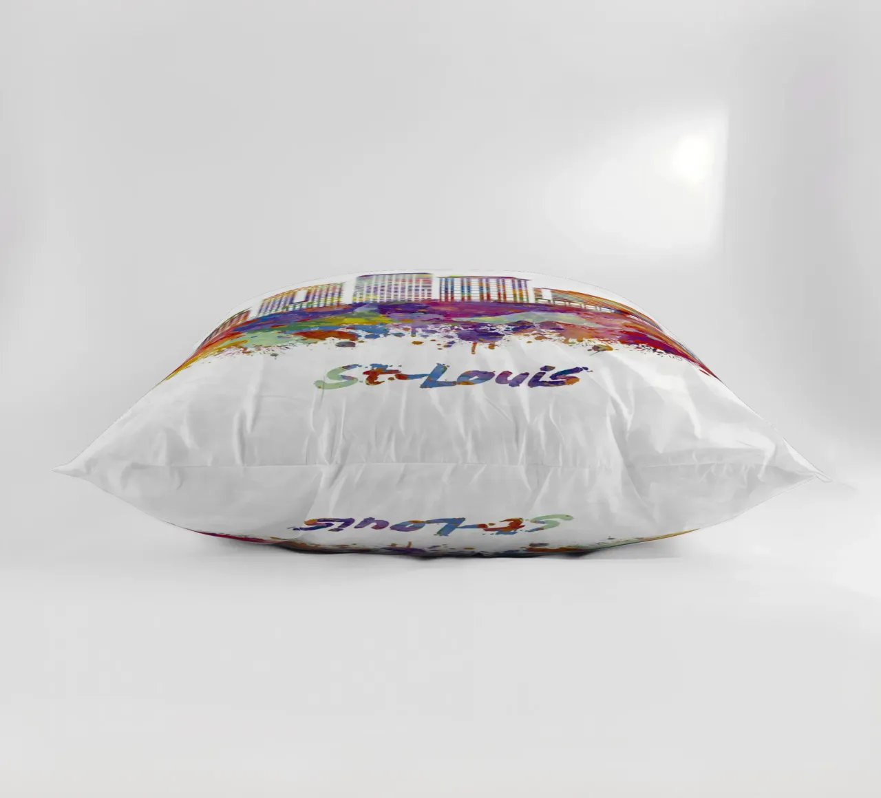 Lo skyline di St. Louis in acquerello cuscino da 🎁 ARTVI-SHOP