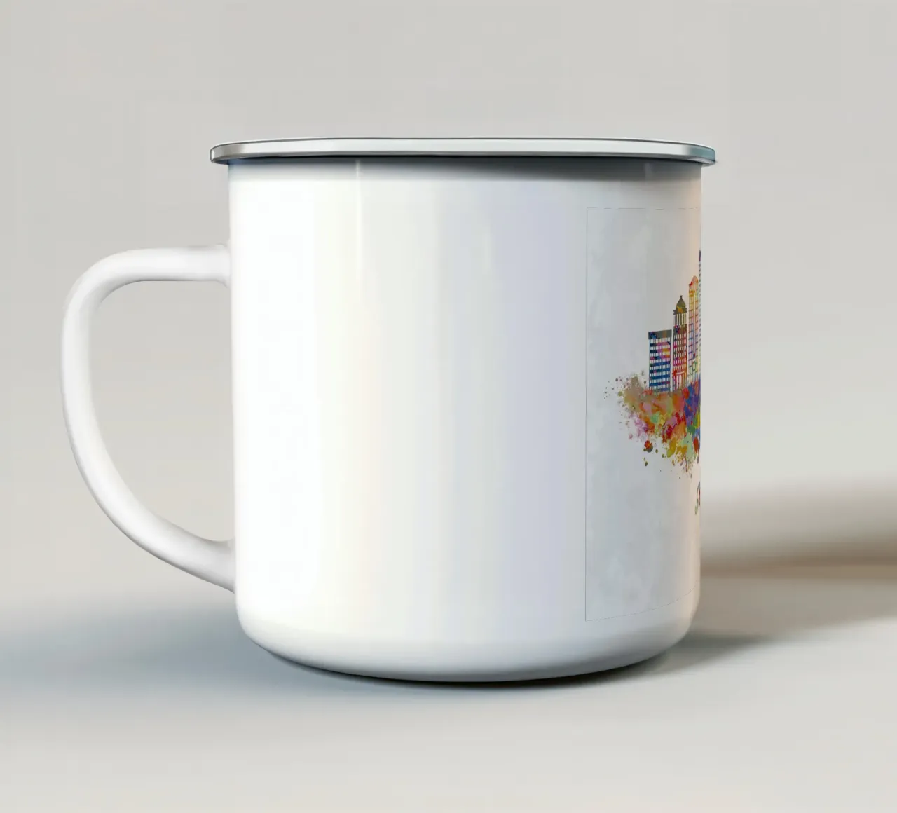 Lo skyline di St. Louis in acquerello tazza in smalto da ARTVI-SHOP