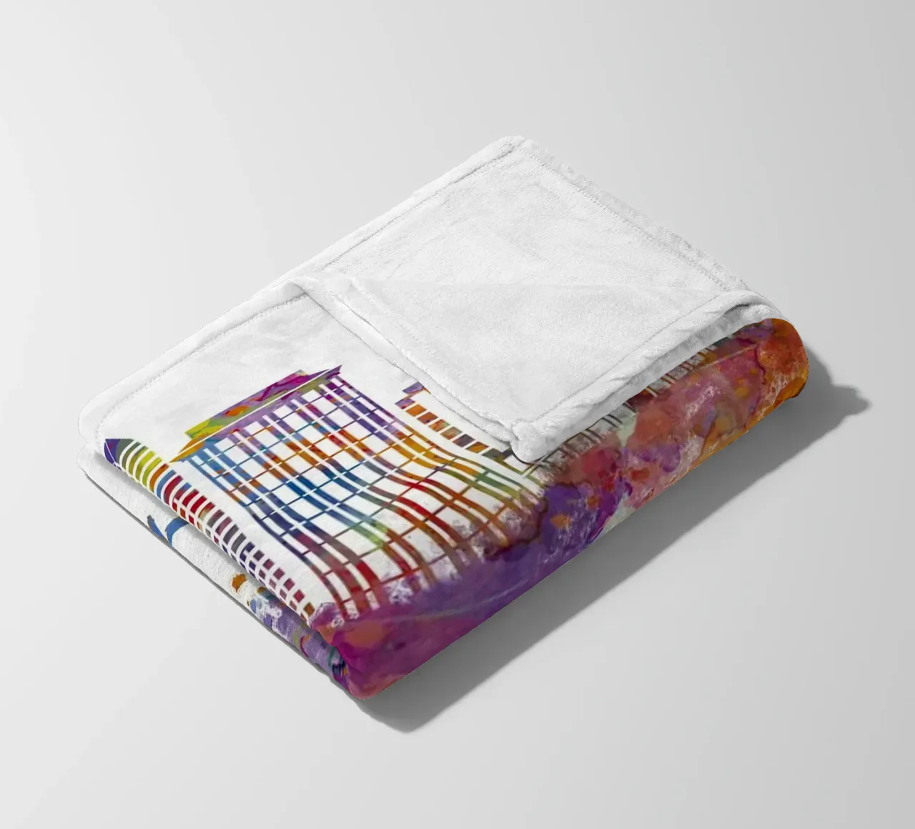 Lo skyline di St. Louis in acquerello coperta in pile da 🎁 ARTVI-SHOP