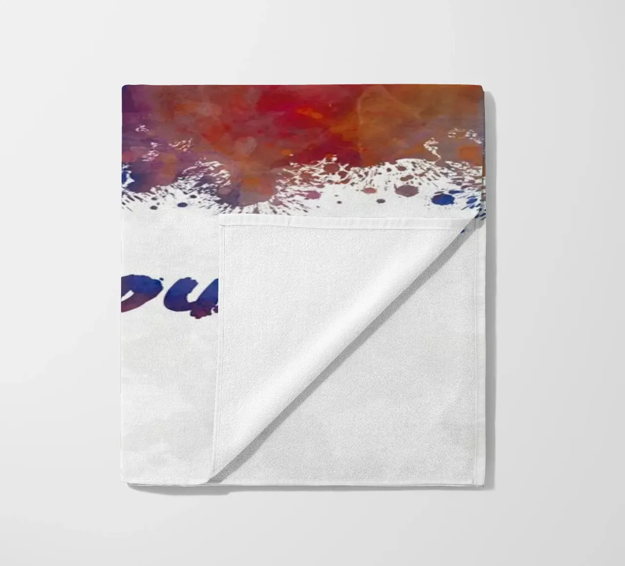 Lo skyline di Seul in acquerello telo mare da 🎁 NOBELART