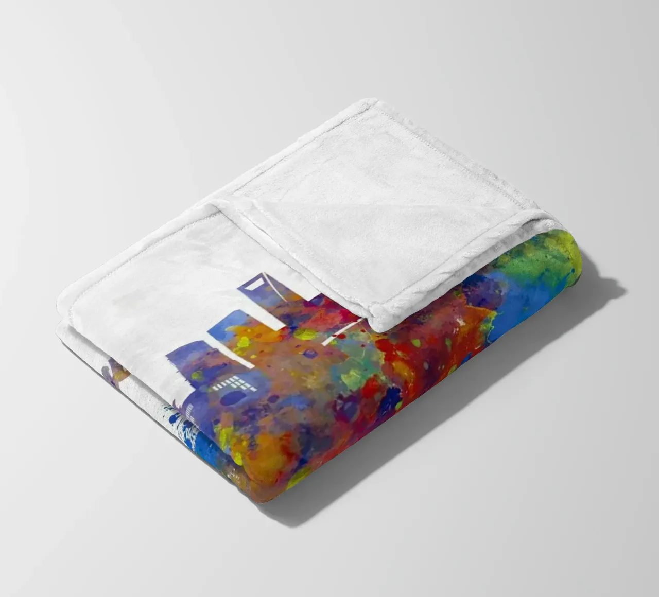 Lo skyline di Shanghai in acquerello coperta in pile da ARTVI-SHOP