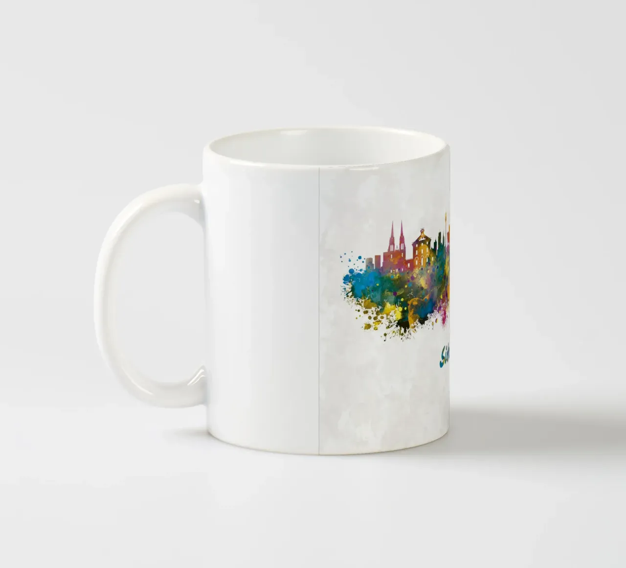 Lo skyline di Sydney in acquerello tazza in ceramica da 🎁 ARTVI-SHOP