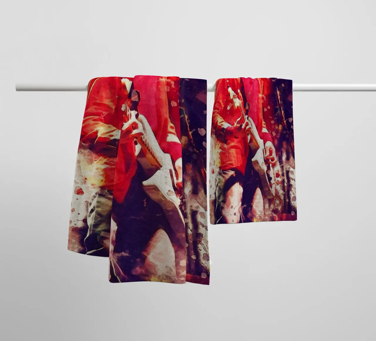 Smudge Kurt Cobain mostra lunedì asciugamano da bagno da Gunawan Rb
