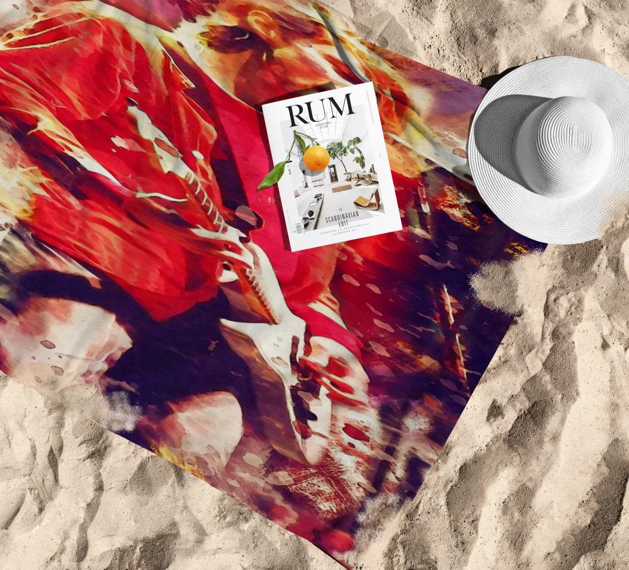 Smudge Kurt Cobain mostra lunedì telo mare da Gunawan Rb