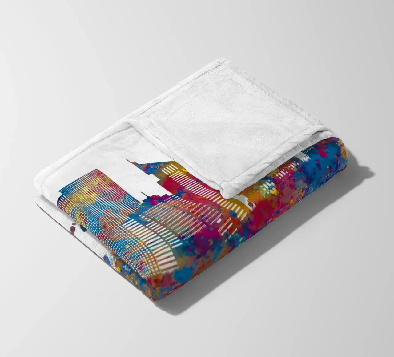Lo skyline di Tel Aviv in acquerello coperta in pile da ARTVI-SHOP