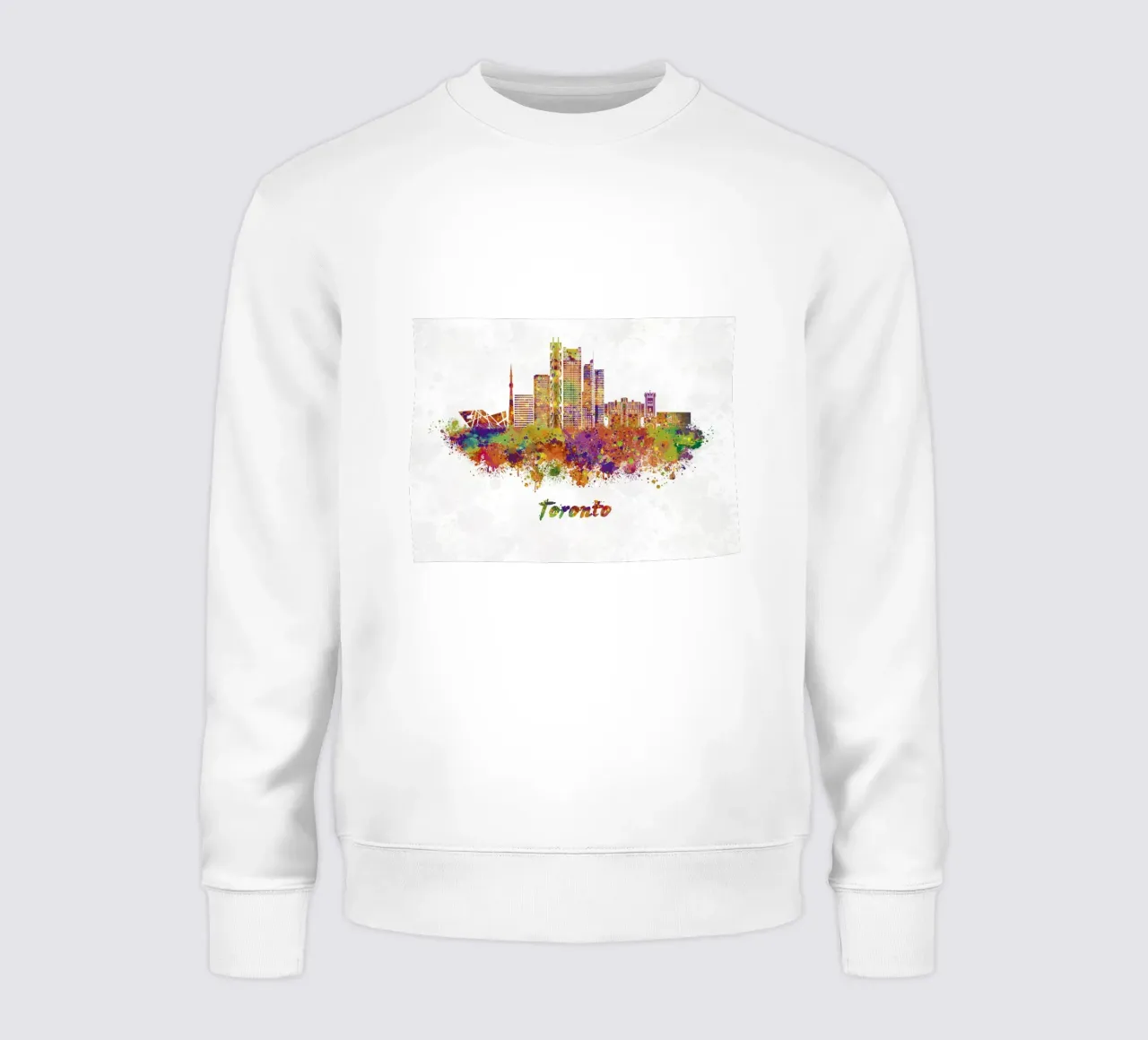 Lo skyline di Toronto in acquerello felpa da ARTVI-SHOP